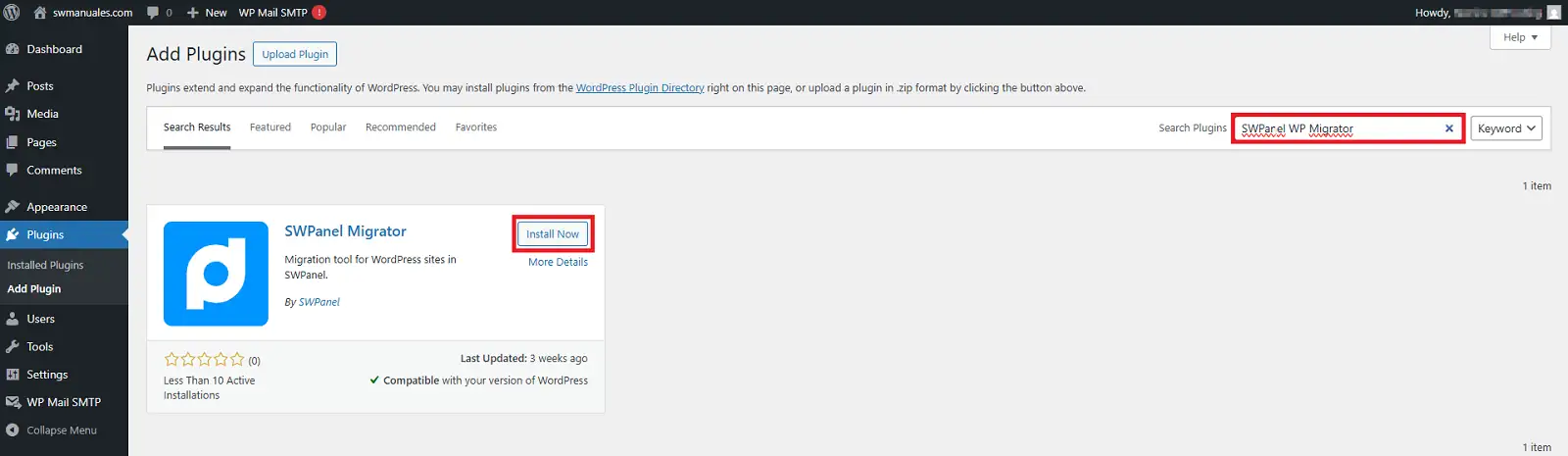 Buscar plugin
