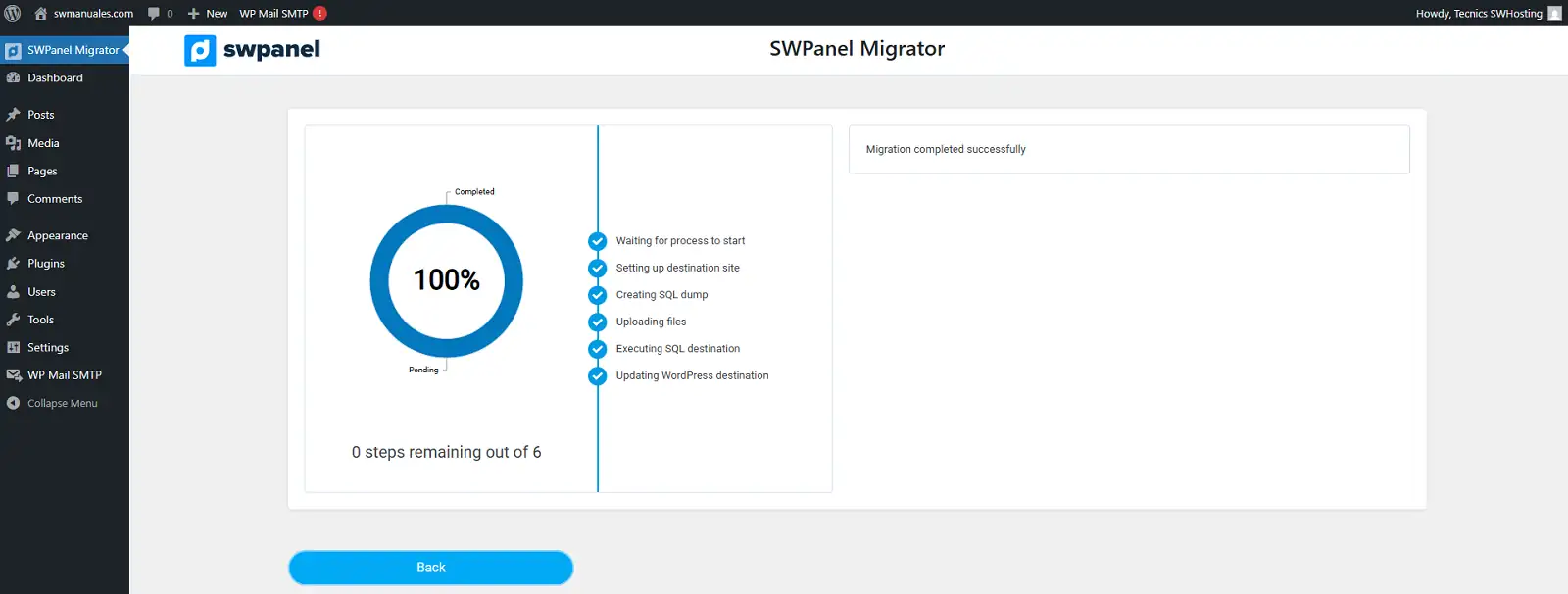 Progreso migración