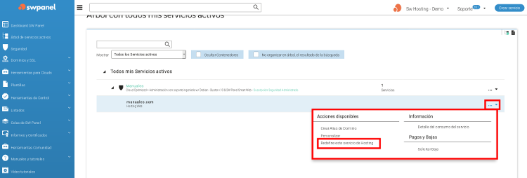 - Captura 2 (acceso al menú)